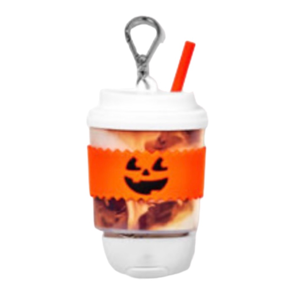 💎 Bath & Body Works Halloween Pumpkin Latte PocketBac Hand Sanitizer Holder NWT
